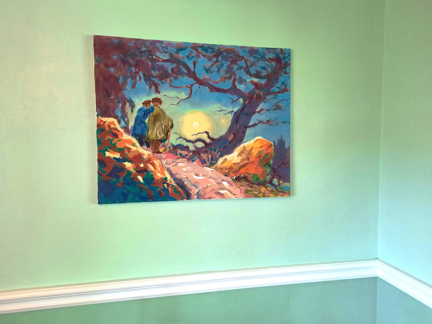 Two Men Watching the Sun