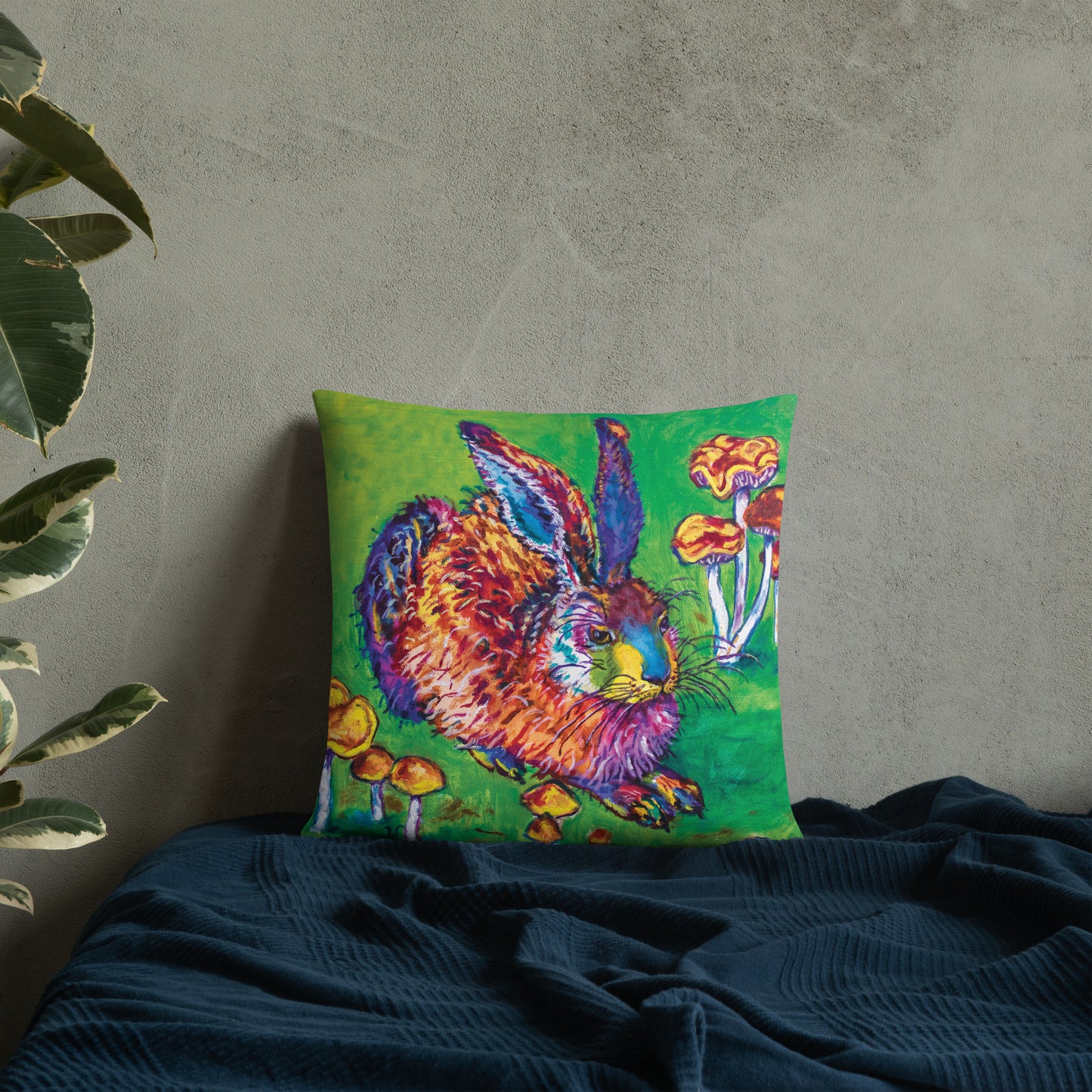 Peeking Bunny Pillow with Case