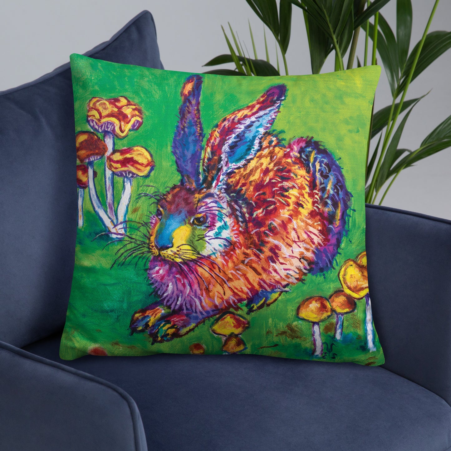 Peeking Bunny Pillow with Case