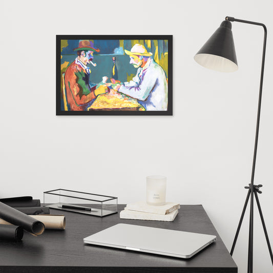 Card Players Framed Print