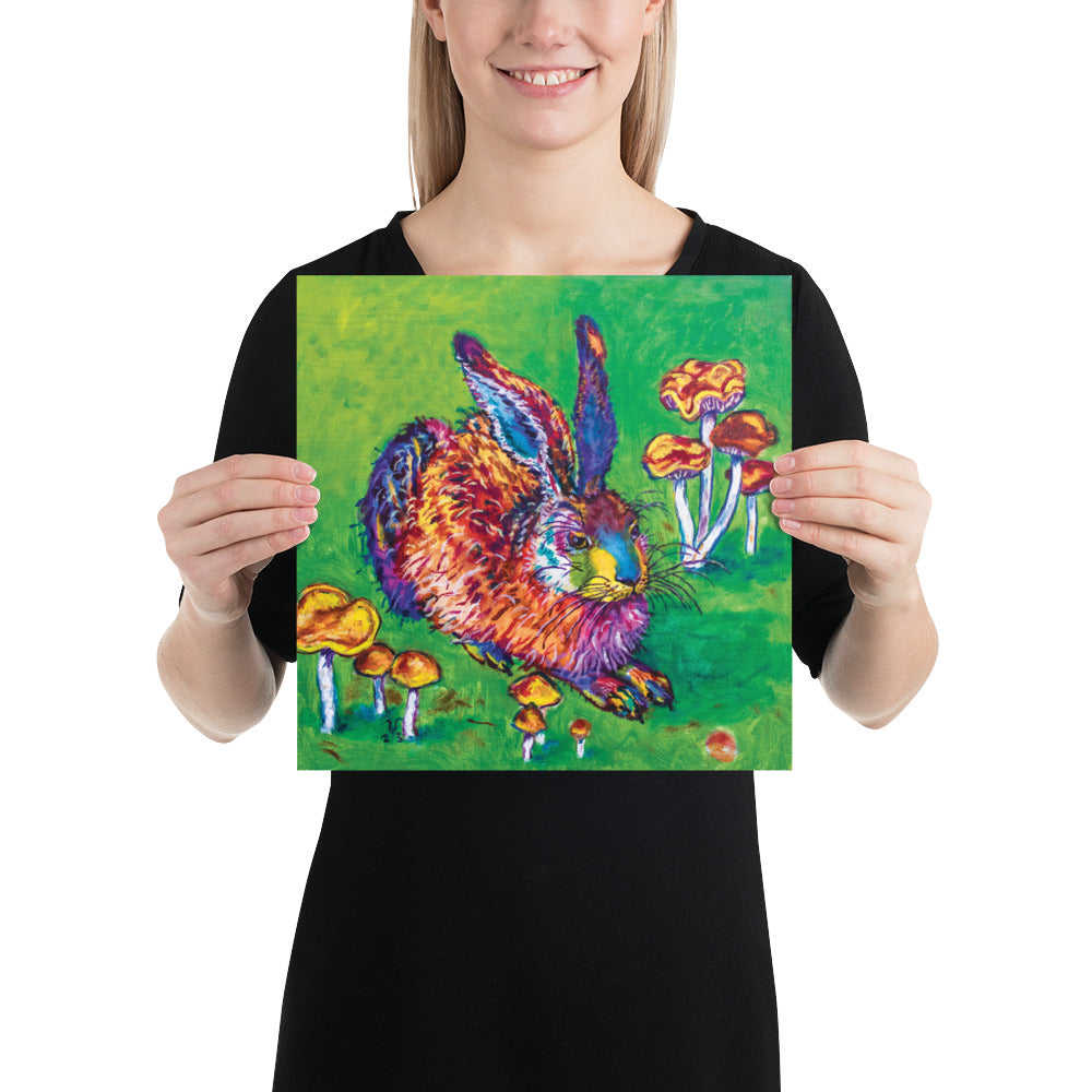 Peeking Bunny print