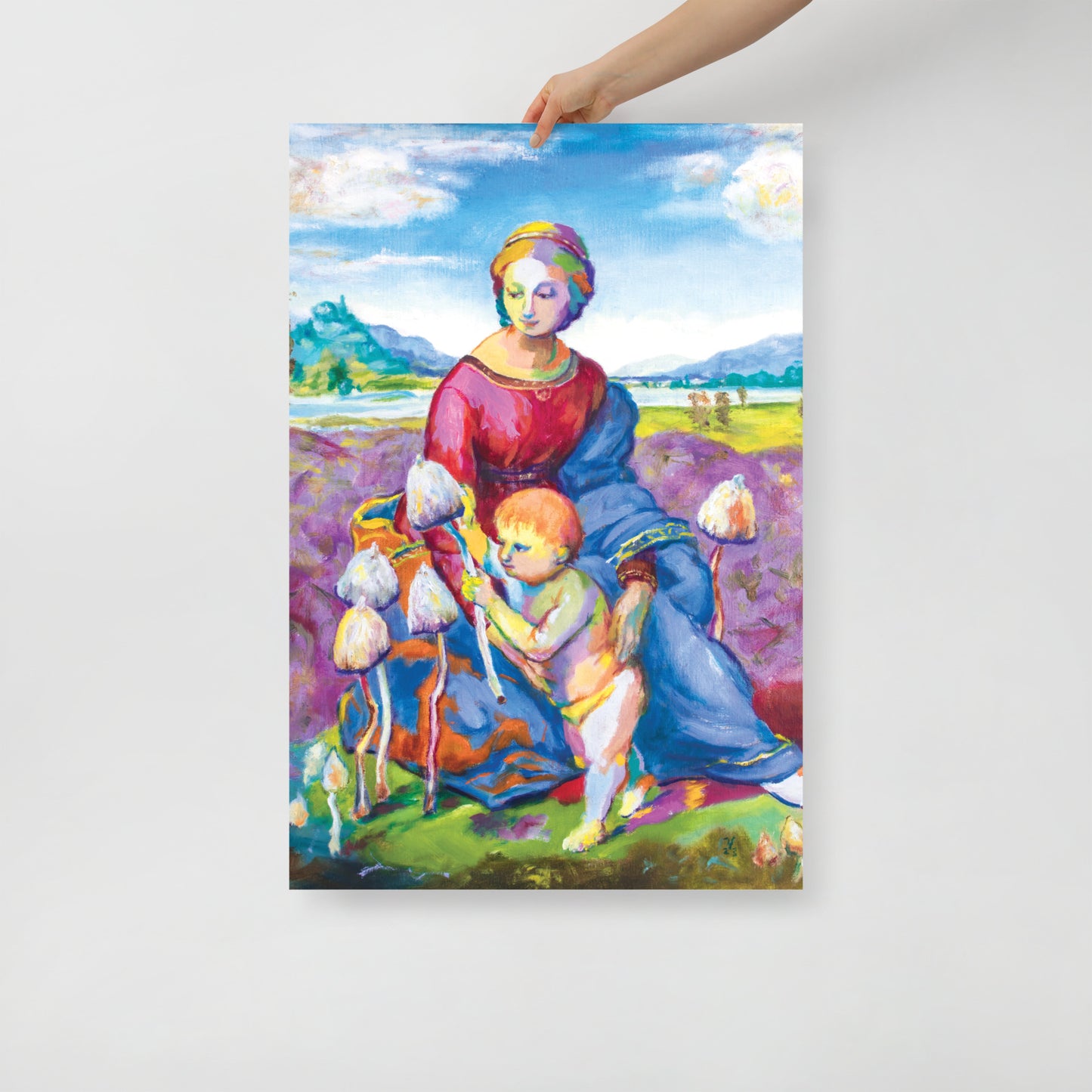 Lady of the Liberty Caps Glossy Poster