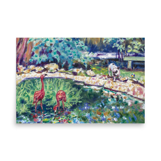 Saw Some Birds Glossy Poster