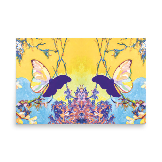 Dawn - Butterfly - Reflected Glossy Poster
