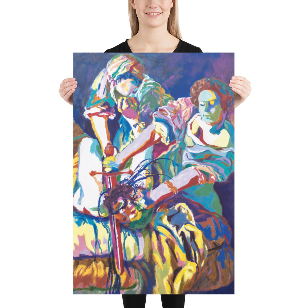 Judith Slaying Holofernes Glossy Poster