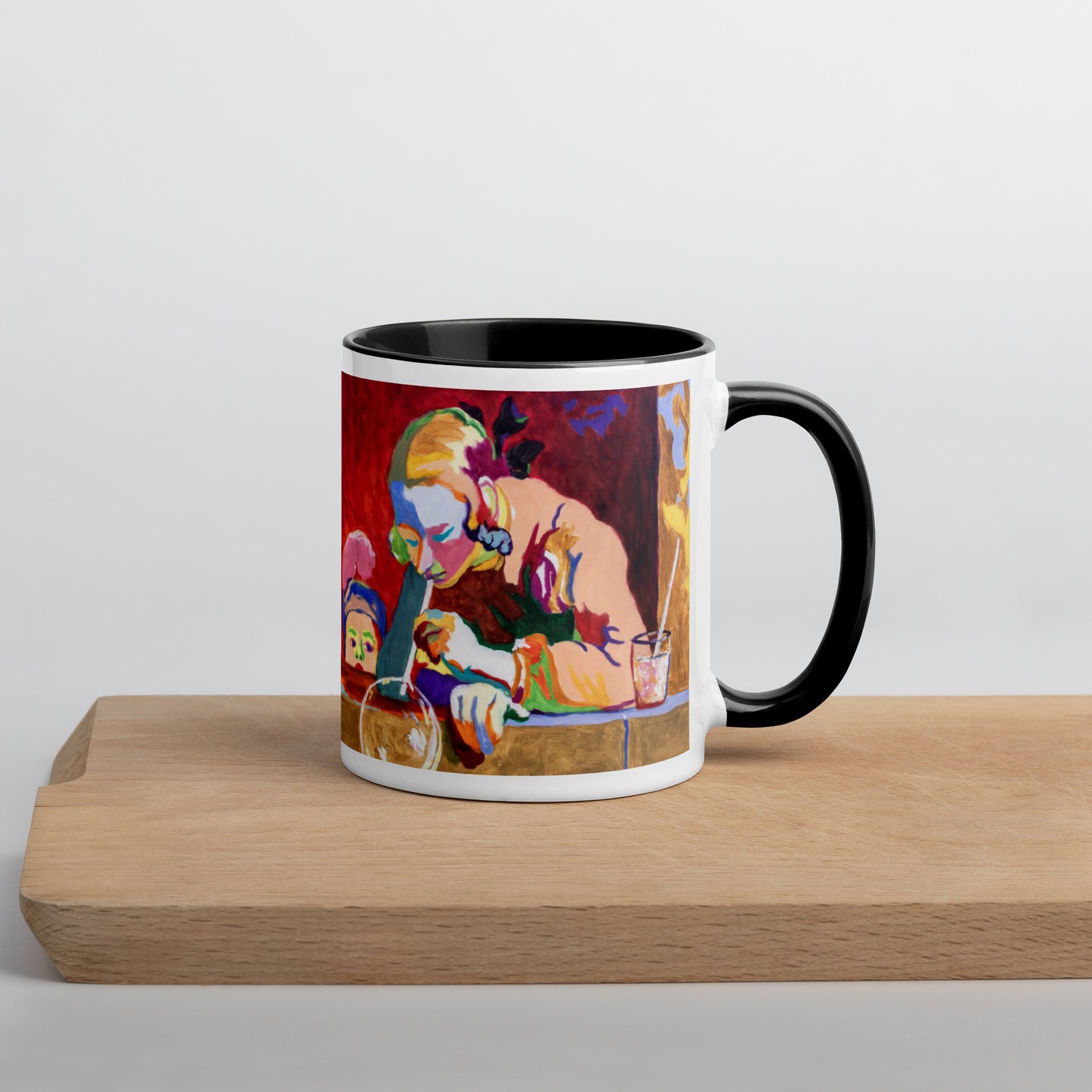 Soap Bubbles Mug with Color Inside