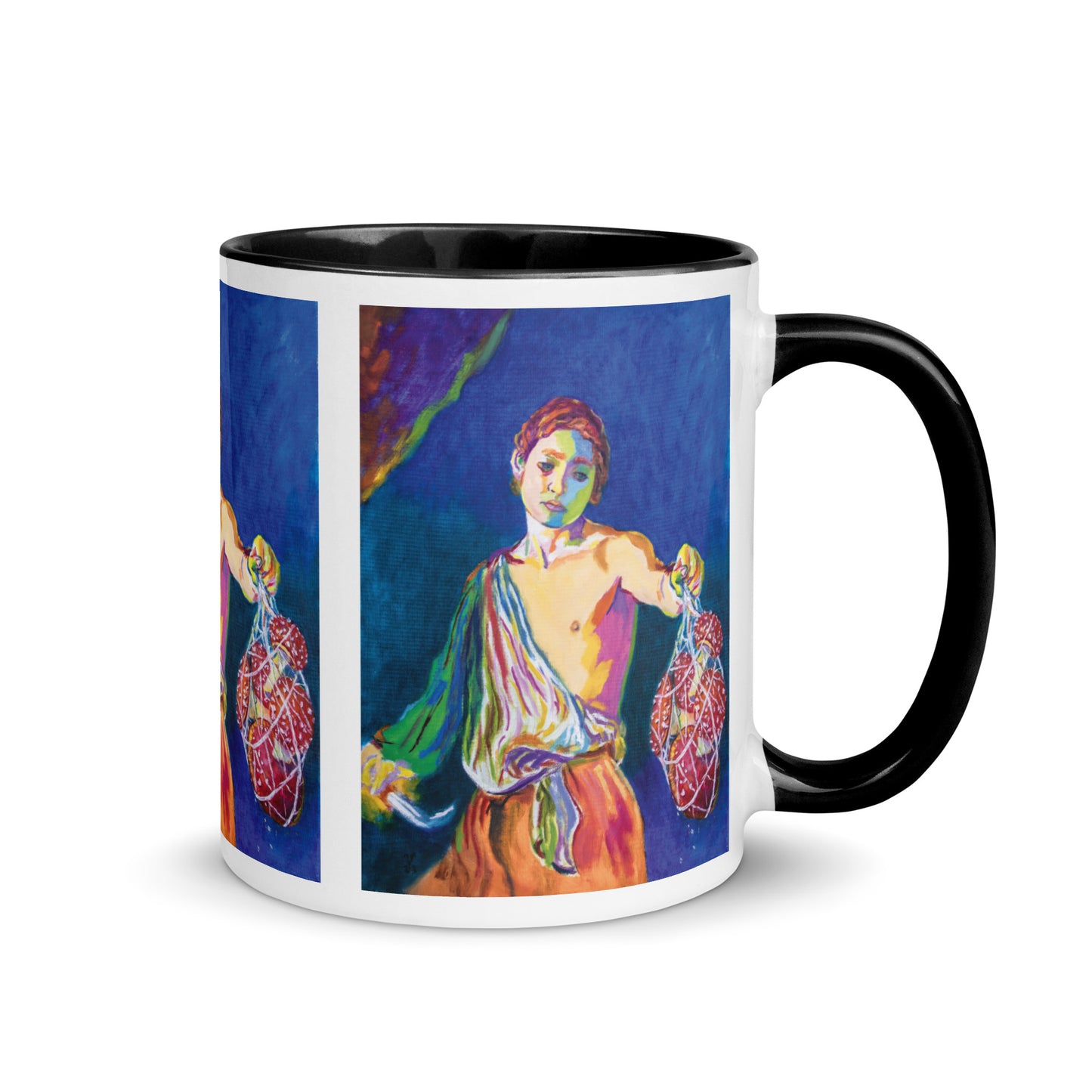 David and the Amanitas Mug with Color Inside
