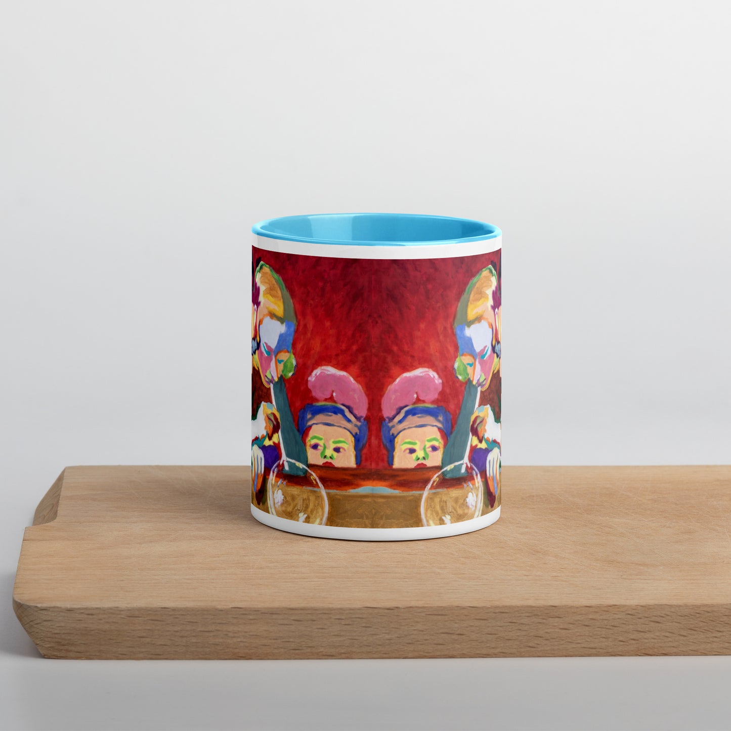 Soap Bubbles Mug with Color Inside