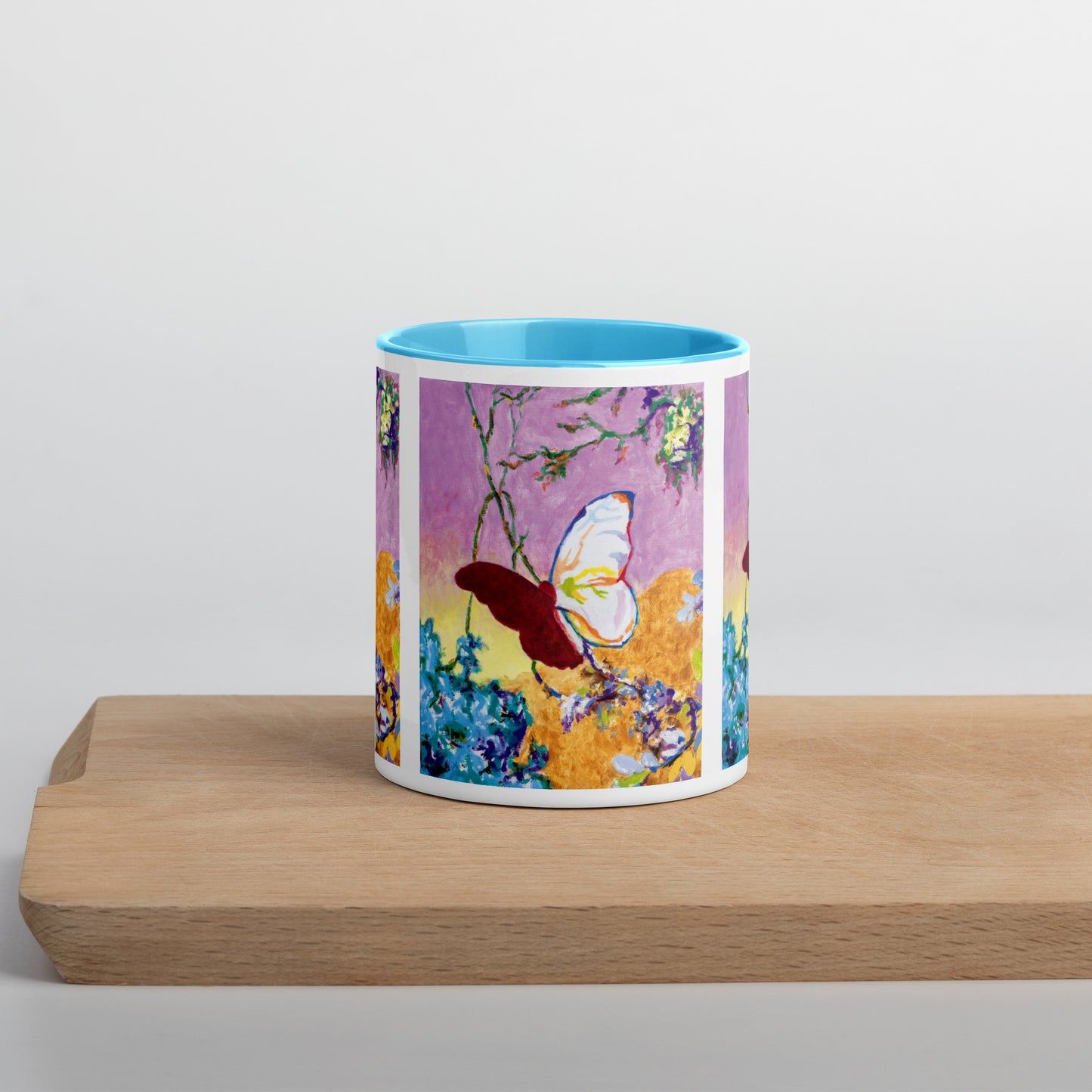 Dusk - Butterfly Mug with Color Inside