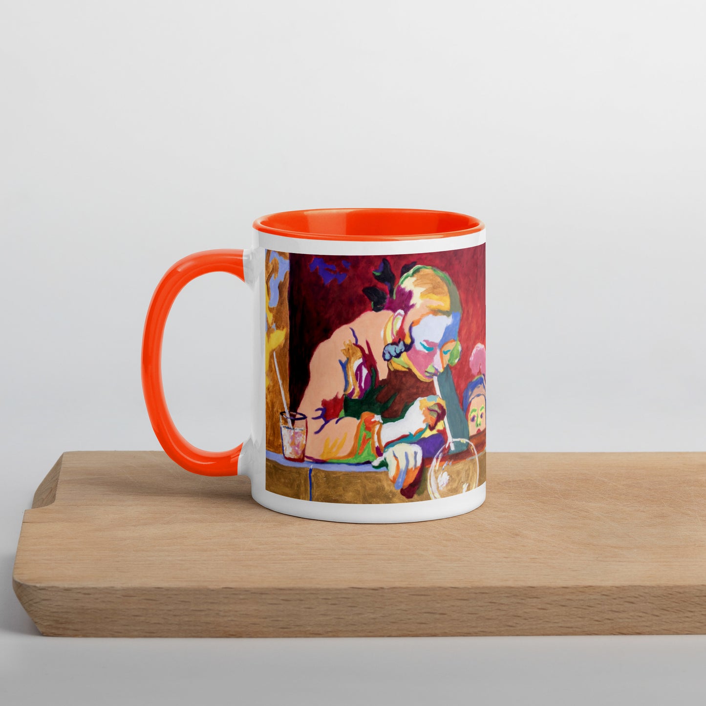 Soap Bubbles Mug with Color Inside