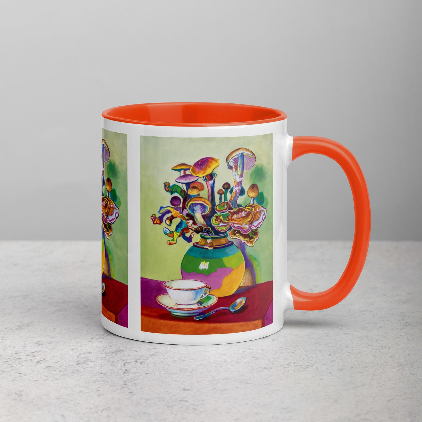 Cubesis and Reishi Mug with Color Inside