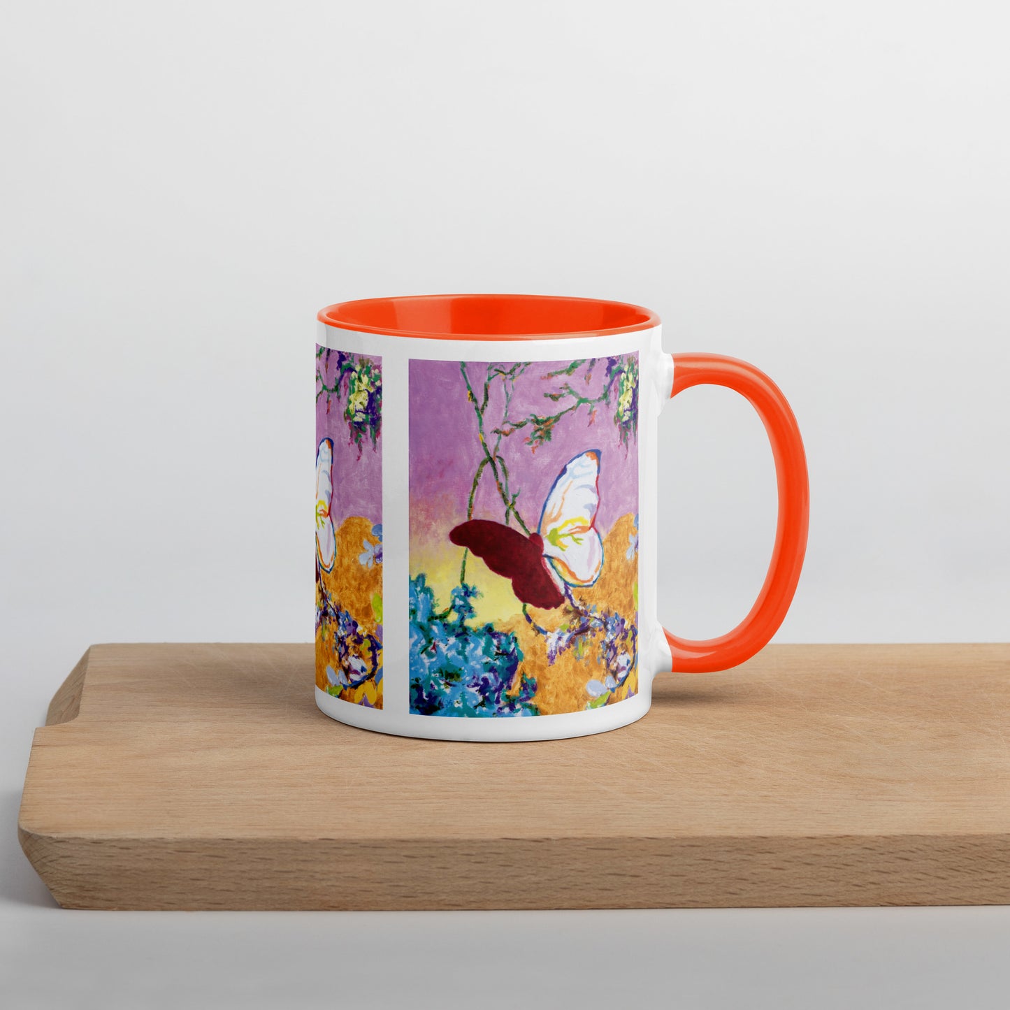 Dusk - Butterfly Mug with Color Inside