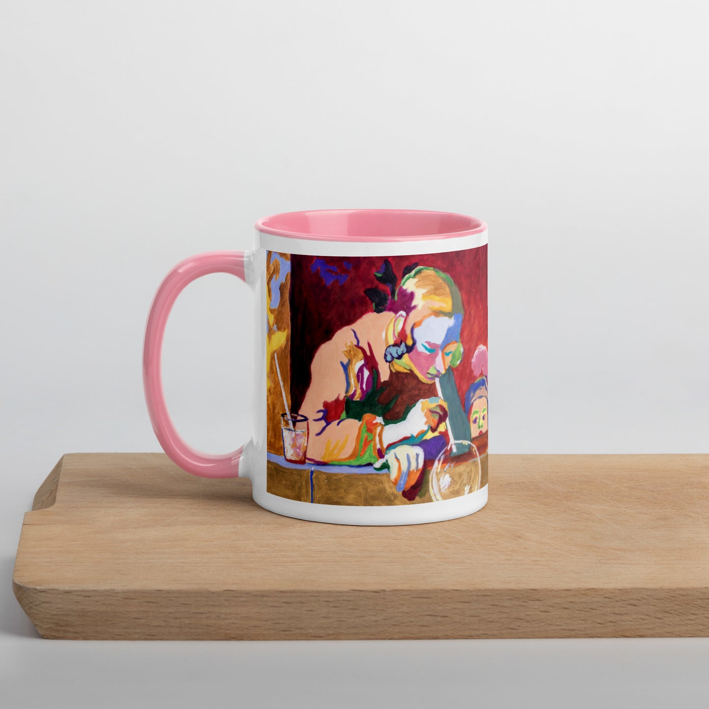 Soap Bubbles Mug with Color Inside