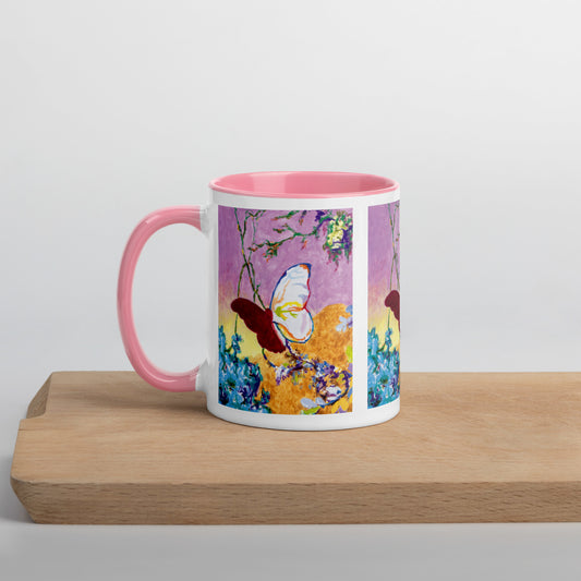 Dusk - Butterfly Mug with Color Inside
