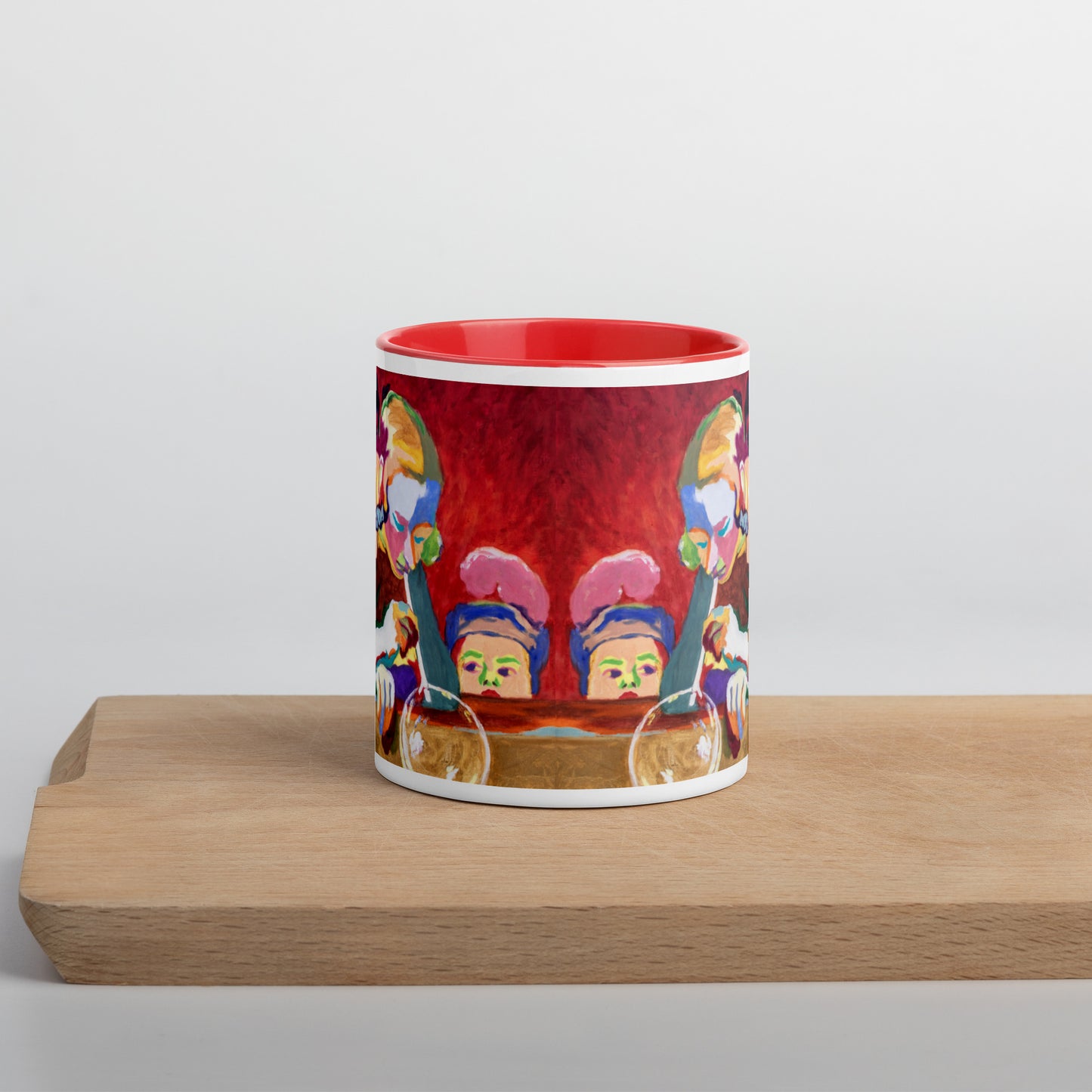 Soap Bubbles Mug with Color Inside