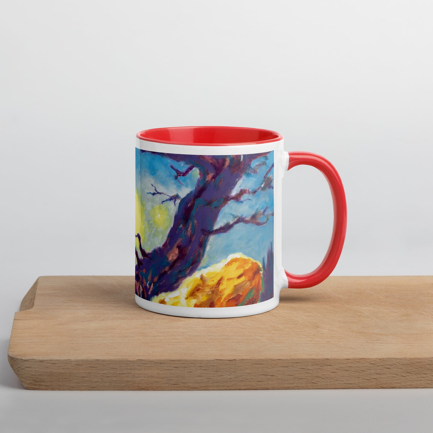 Two Men Watching the Sun Mug with Color Inside