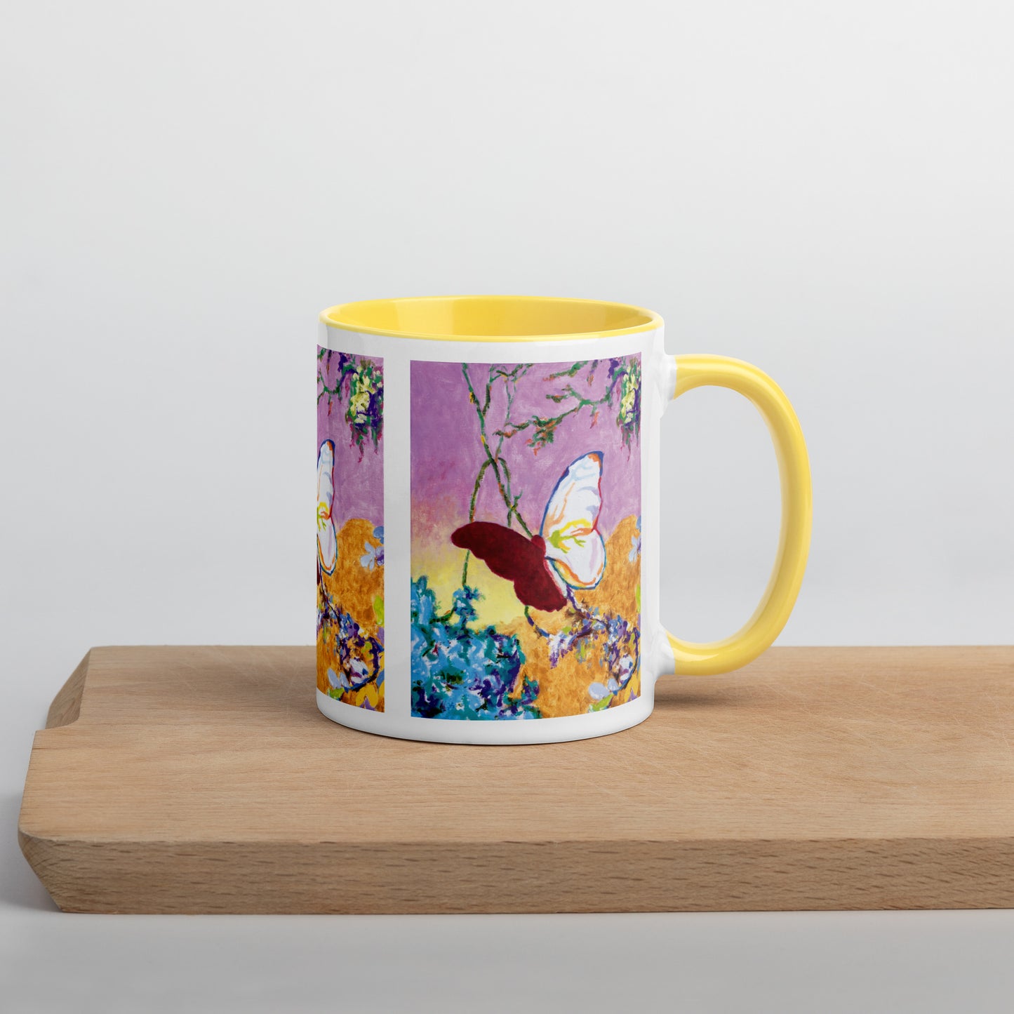 Dusk - Butterfly Mug with Color Inside