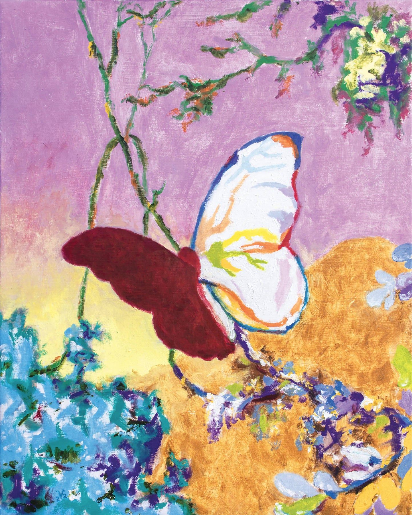 Dusk - Butterfly Framed Print