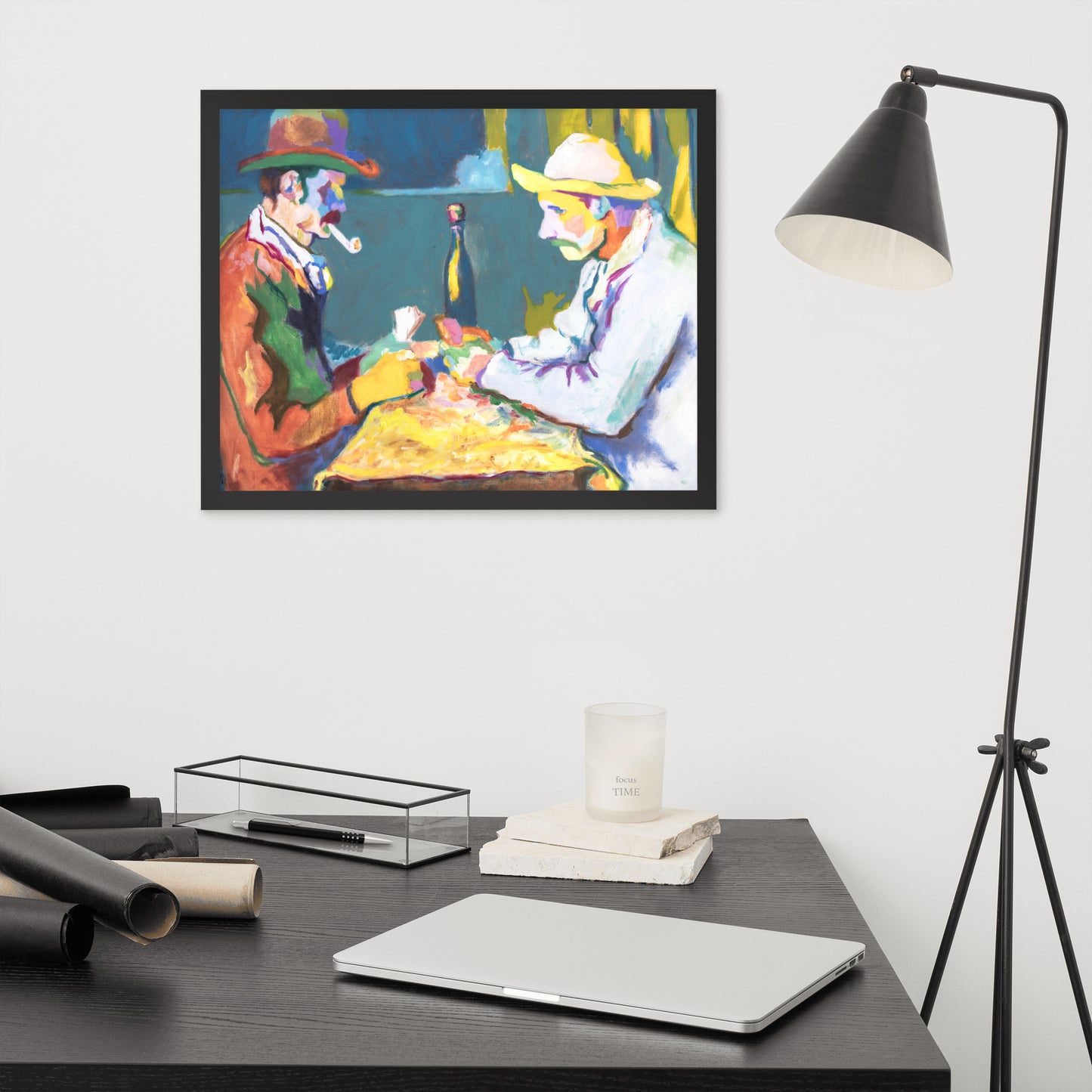 Card Players Framed Print